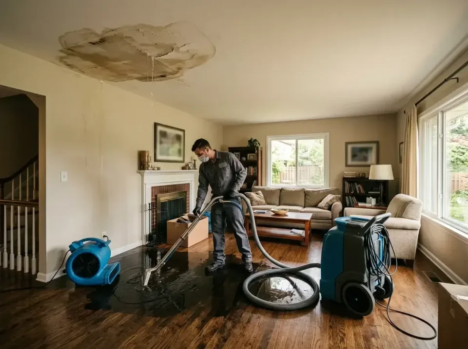 attic-pipe-burst-ceiling-drip-008 — frequently asked questions, Water Damage Restoration & Carpet Care in Gray Summit, MO